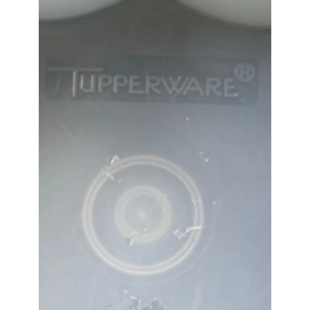 Tupperware Jel-Ring Jello Mold Grey Blue Granite Speckled 2 Piece Set NO LID